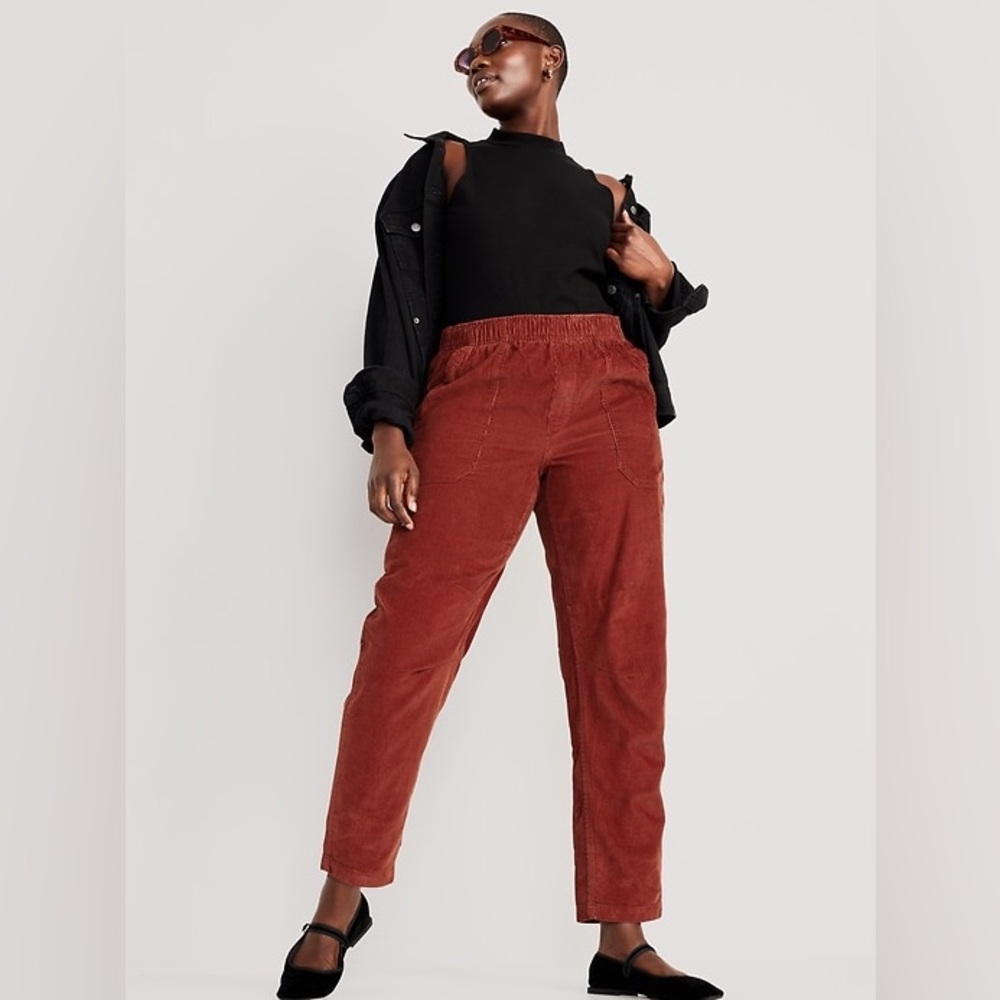 Old Navy High Waisted Corduroy Barrel Pants